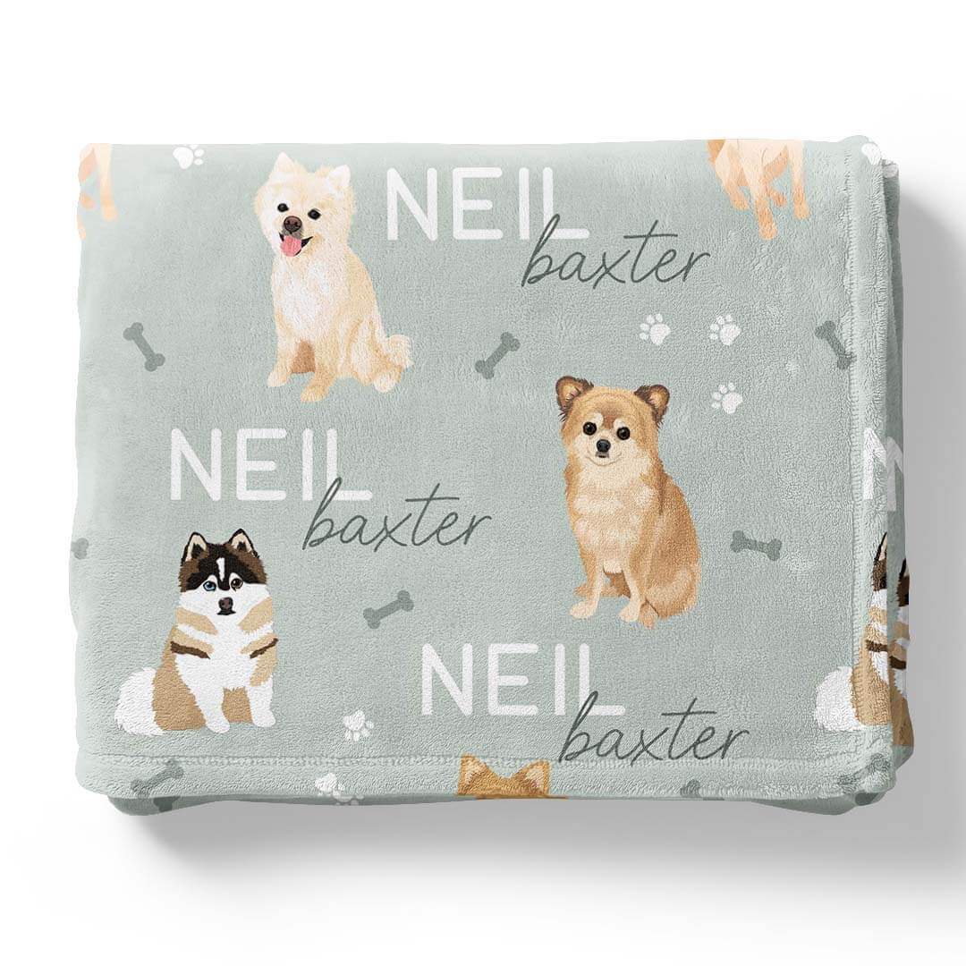 Personalized Kids Blanket | Pomeranian