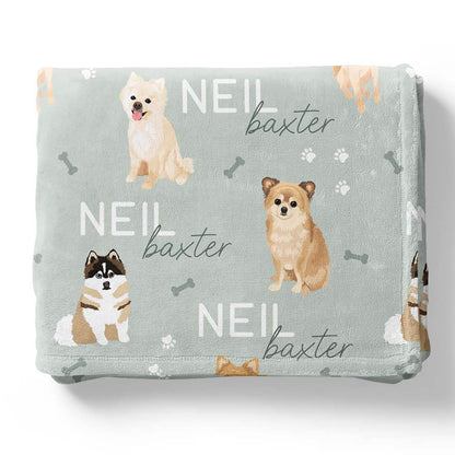 Personalized Kids Blanket | Pomeranian