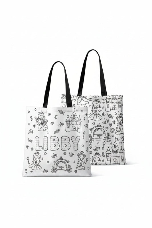 Colorable Personalized Tote Bags | Far Far Away