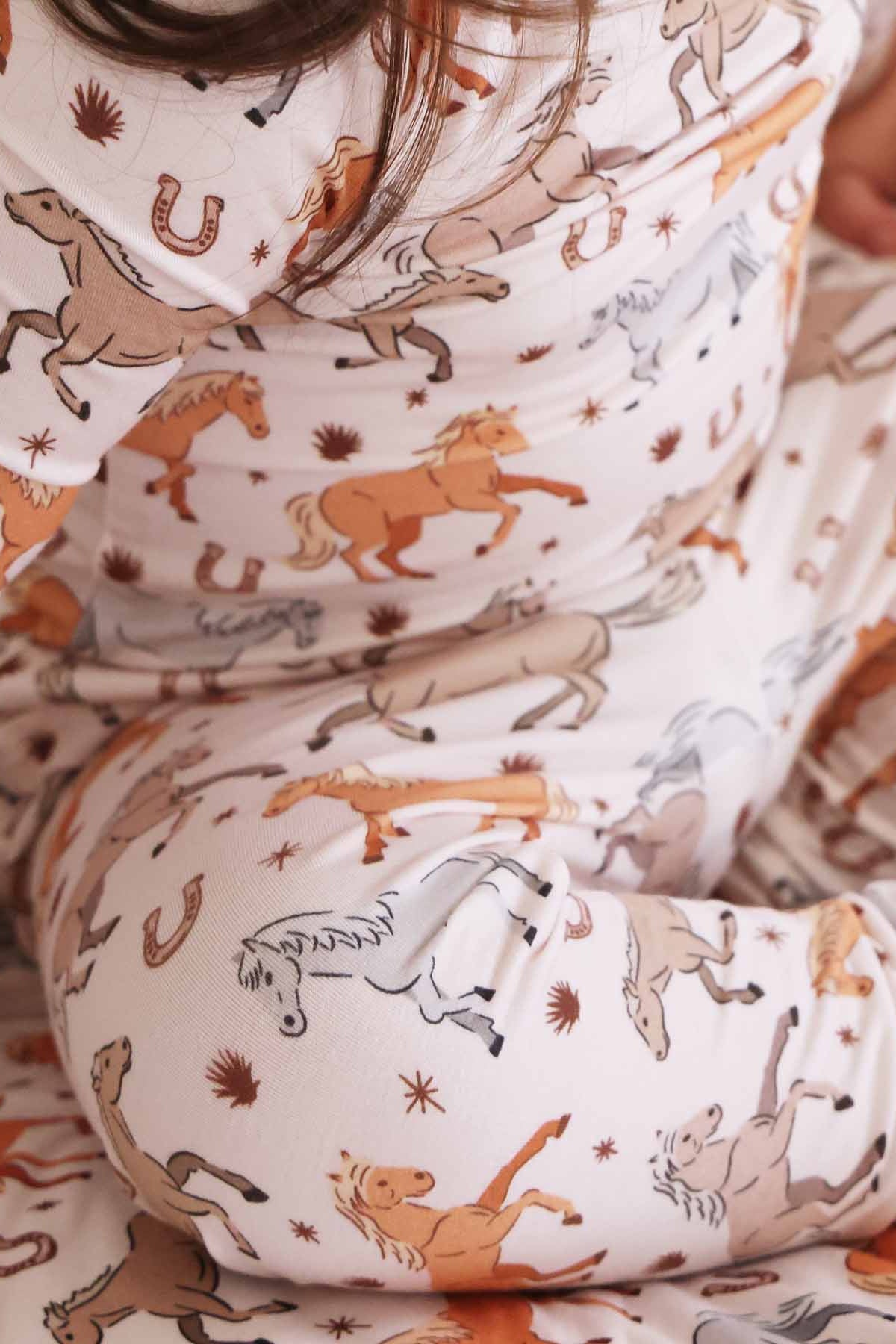 P's Ponies Two Piece Pajama Set