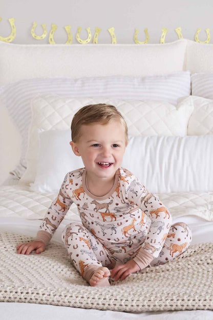 P's Ponies Two Piece Pajama Set