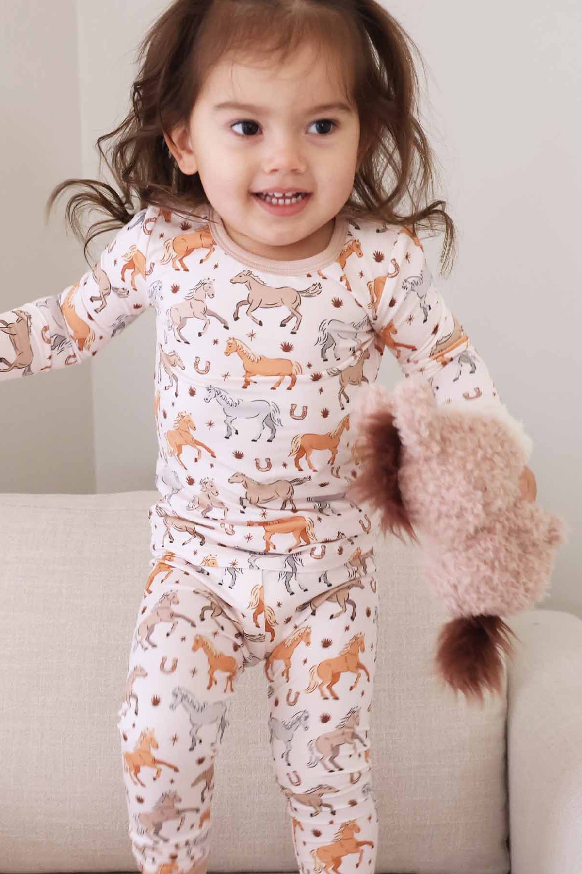 P's Ponies Two Piece Pajama Set