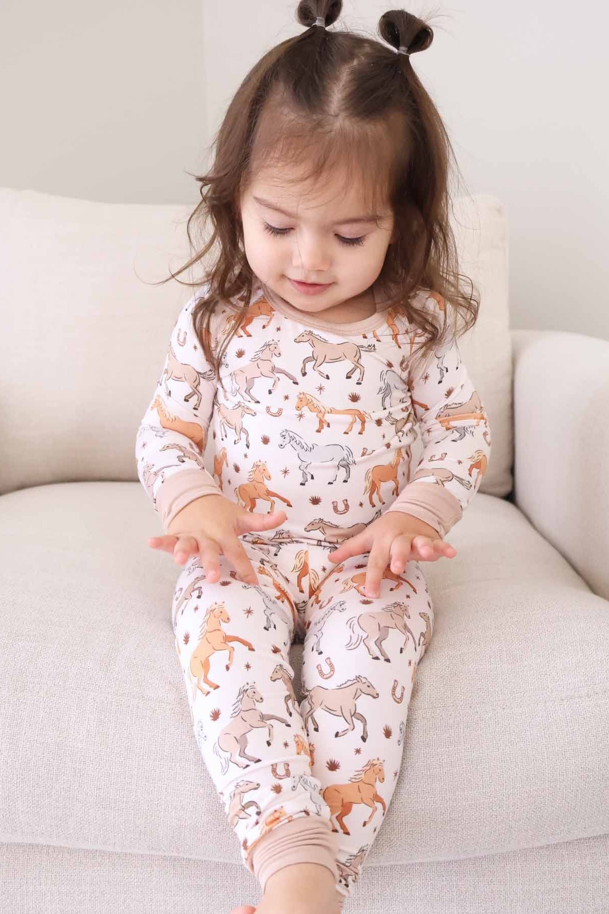 P's Ponies Two Piece Pajama Set