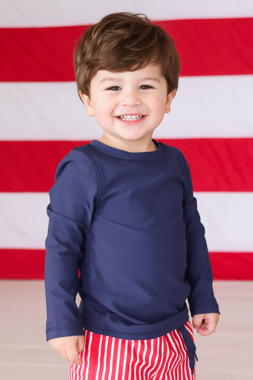 Long Sleeve Rash Guard Shirt | Midnight Stars