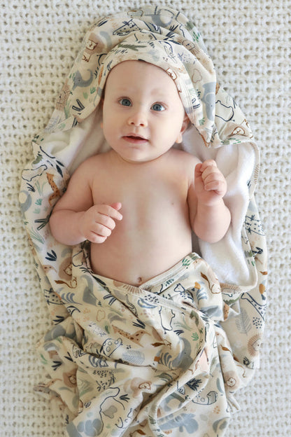 Baby Embroidered Bamboo Hooded Towels