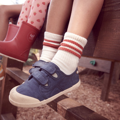 Scooter Tube Sock - White Navy