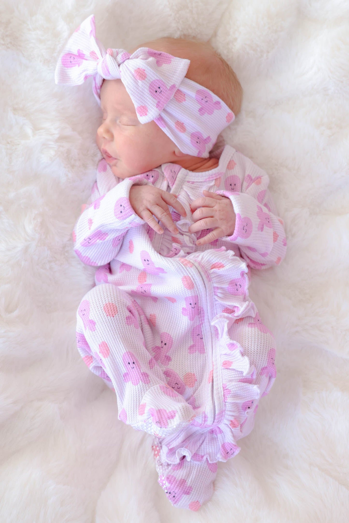 Bamboo Waffle Knit Large Bow Headwrap | Sea Snuggles