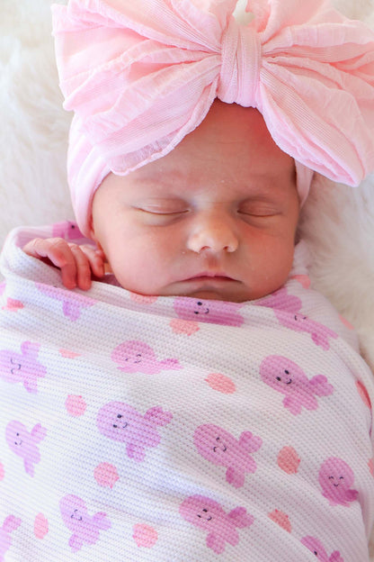 Bamboo Waffle Oversized Swaddle Blanket | Sea Snuggles