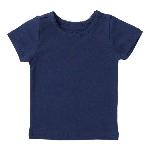 Short Sleeve Seesaw Rib T-Shirt - Navy