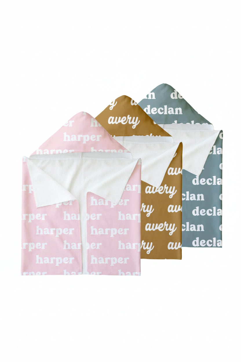 Personalized Hooded Towel | Solids