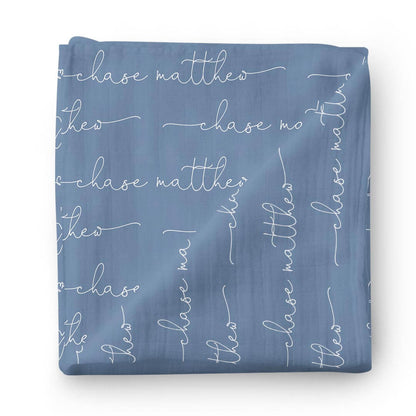 Personalized Baby Name Swaddle Blanket | Dusty Hues