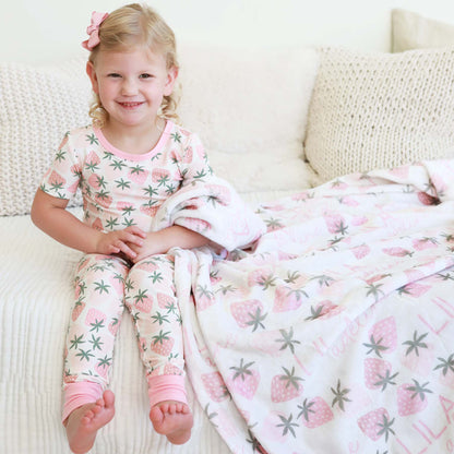 Berry Happy Personalized Kids Blanket