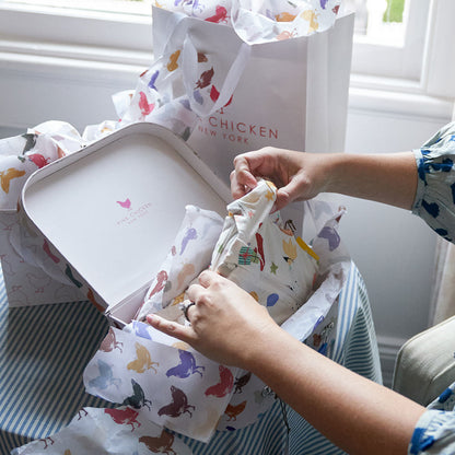 Gift Suitcase - Multi Chickens