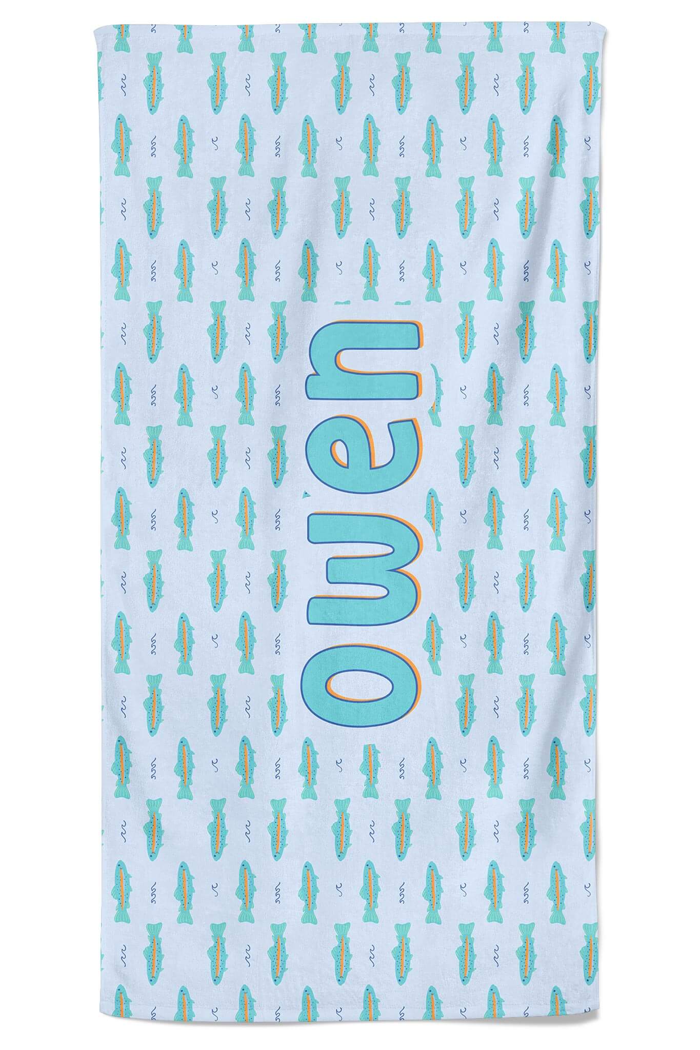 Personalized Kids Beach Towel | Tiny Trout