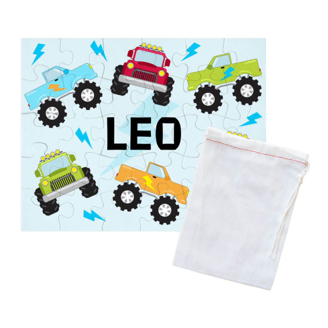 Kids Personalized 30 Piece Puzzle | Truck Rally