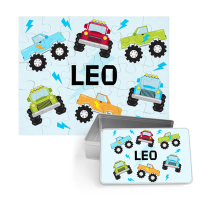 Kids Personalized 30 Piece Puzzle | Truck Rally