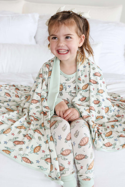 Double Sided Bamboo Blanket | Turtley Rad