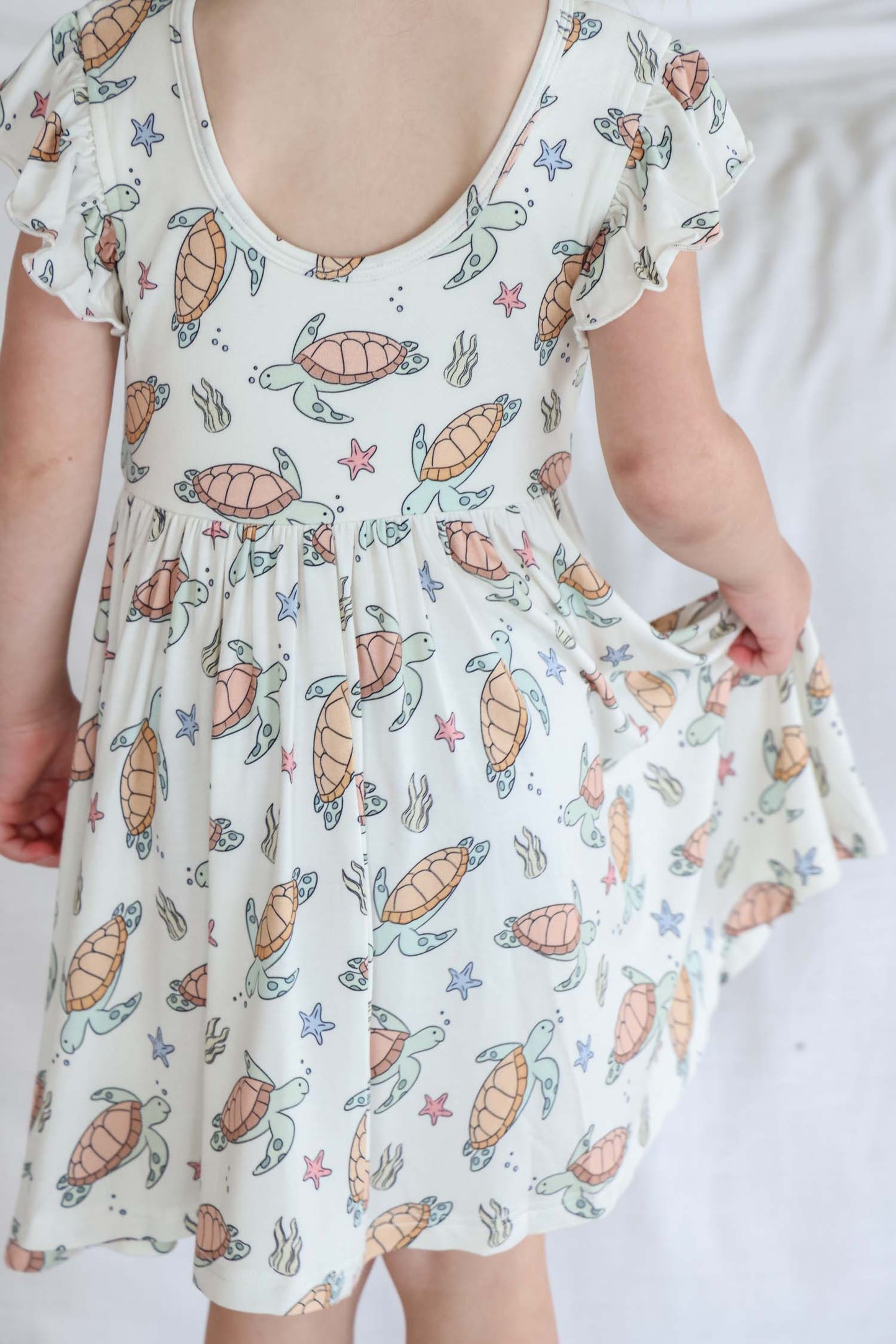 Girls' Ruffle Twirl Dress | Turtley Rad