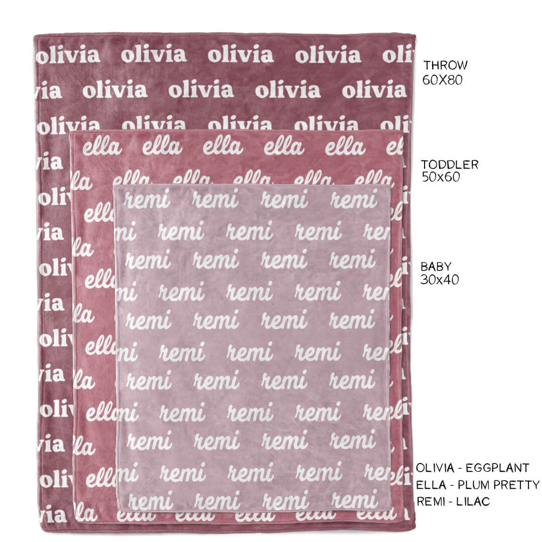 Personalized Color Blanket | Lilac
