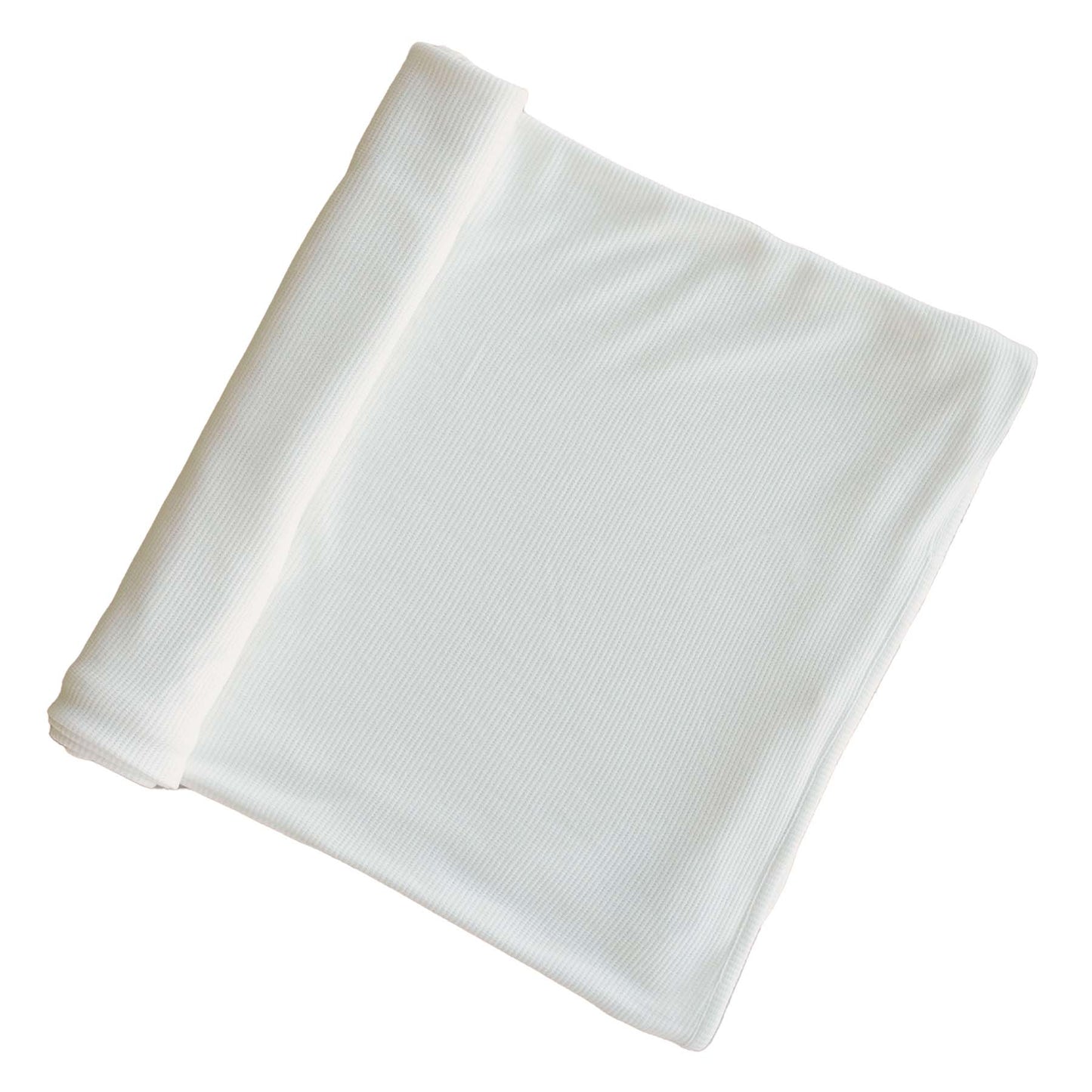Cloud White Bamboo Waffle Oversized Swaddle Blanket